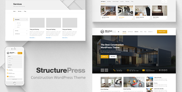 StructurePress – Construction and Architecture WordPress Theme