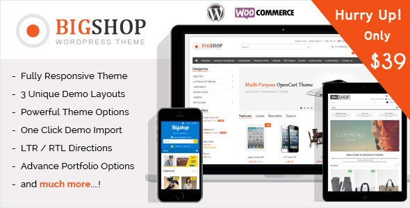 The Bigshop – WooCommerce WordPress Theme!